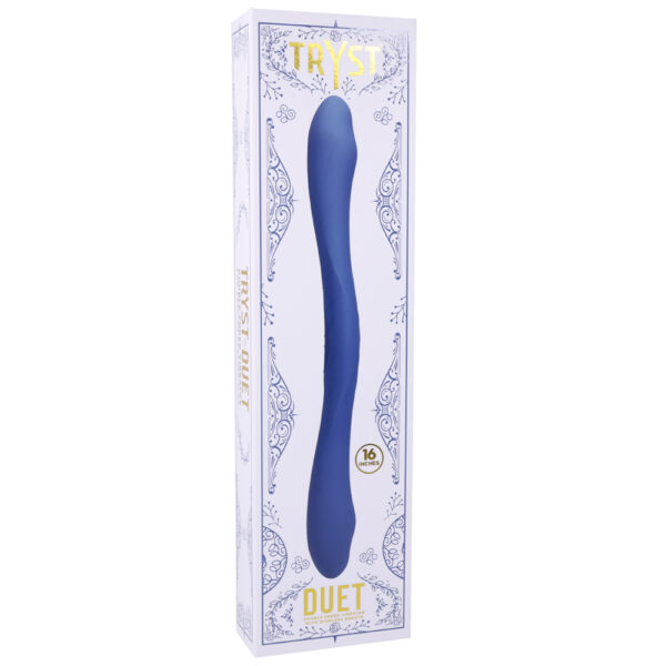 782421088491 Tryst Duet Double Ended Vibrator With Wireless Remote Periwinkle