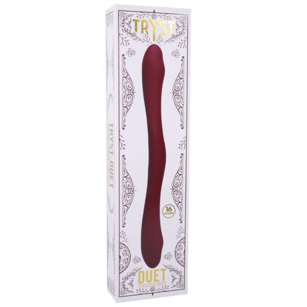 782421088507 Tryst Duet Double Ended Vibrator With Wireless Remote Berry