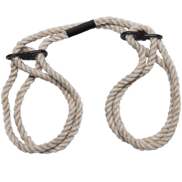 782421089443 2 Merci Restrain 6mm Hemp Wrist Or Ankle Cuffs Natural