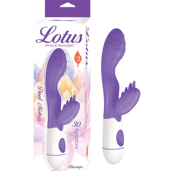 782631301625 Lotus Sensual Massagers #3 Purple