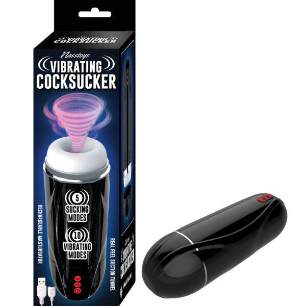 782631306026 Vibrating Cocksucker Black