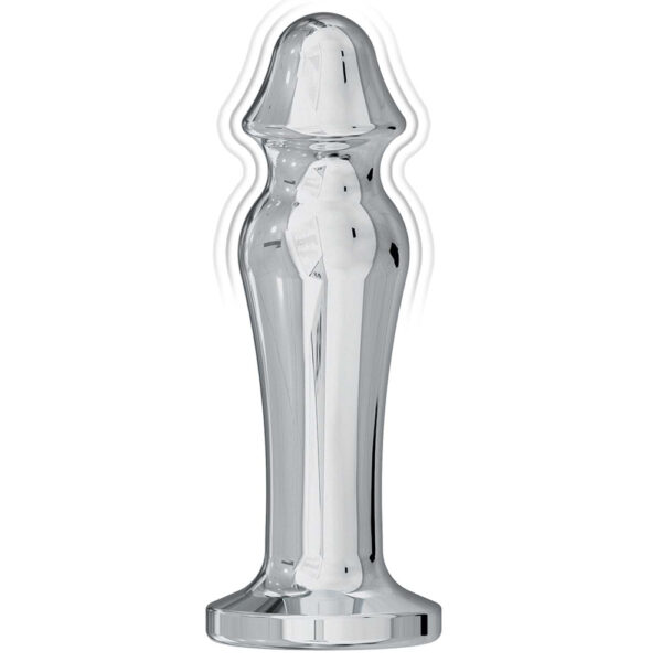 782631311617 3 Ass-Sation Remote Vibrating Metal Anal Lover Silver