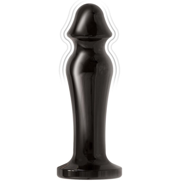 782631311624 3 Ass-Sation Remote Vibrating Metal Anal Lover Black
