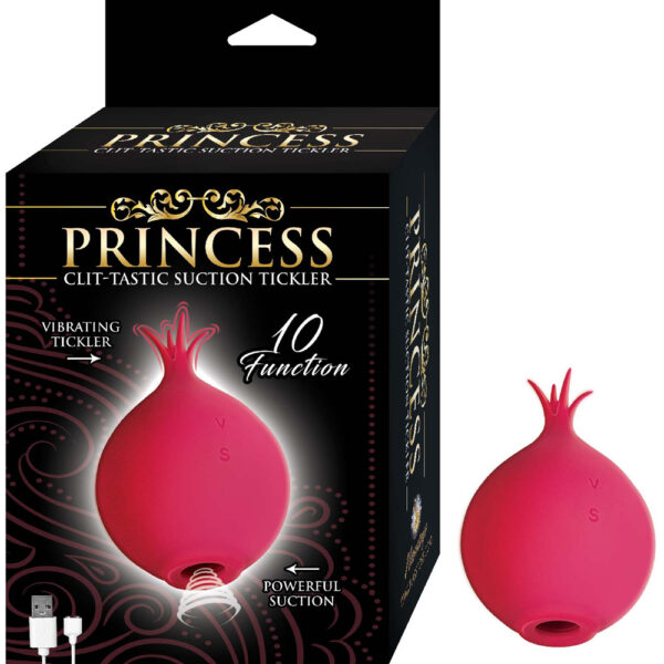 782631312416 Princess Clit-Tastic Suction Tickler Red