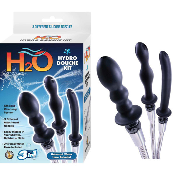 782631313406 H2O Hydro Douche Kit Black