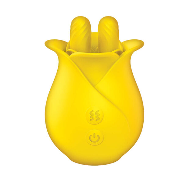 782631316223 2 Clit-Tastic Tulip Finger Massager Yellow