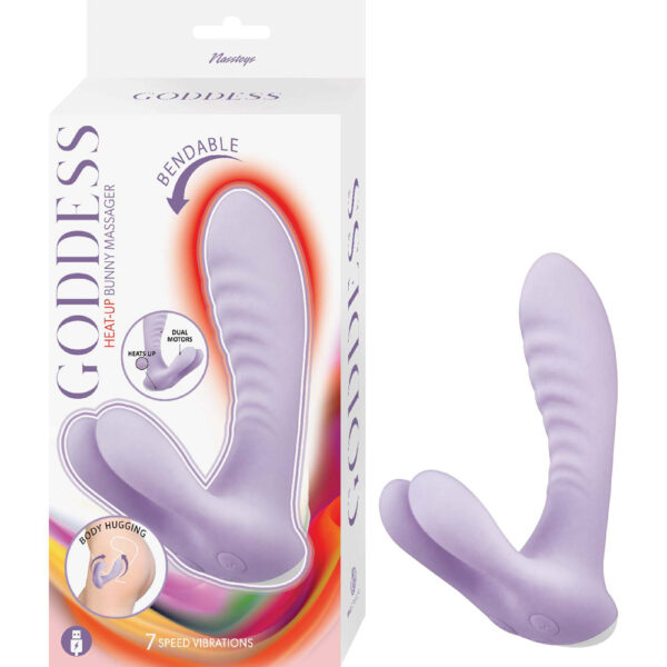 782631317404 Goddess Heat Up Bunny Massager Lavender