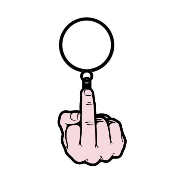 785571086751 2 Middle Finger Keychain