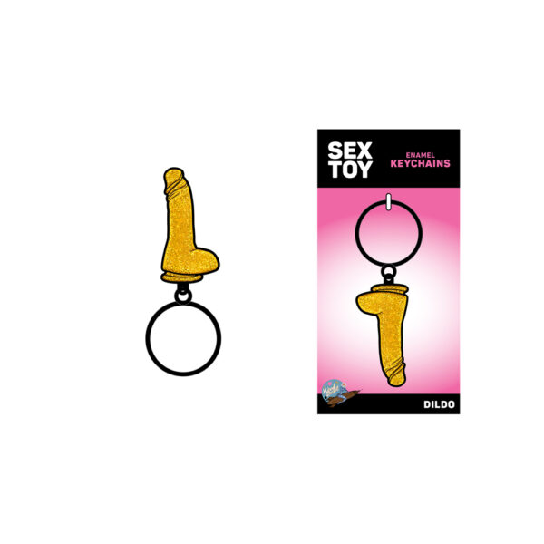 785571086829 2 Gold Glitter Dildo Keychain