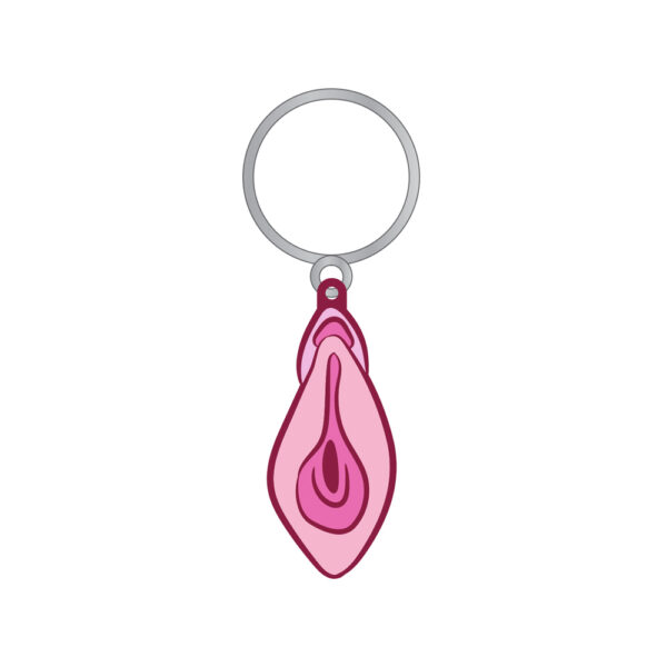 785571086980 2 Vulva Key Chain