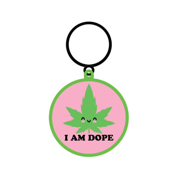 785571087062 2 I Am Dope Keychain