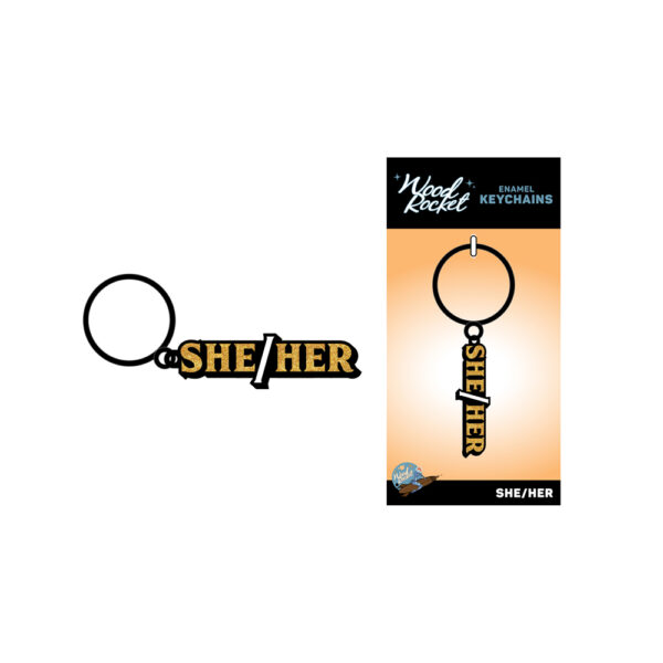 785571087130 She/Her Keychain