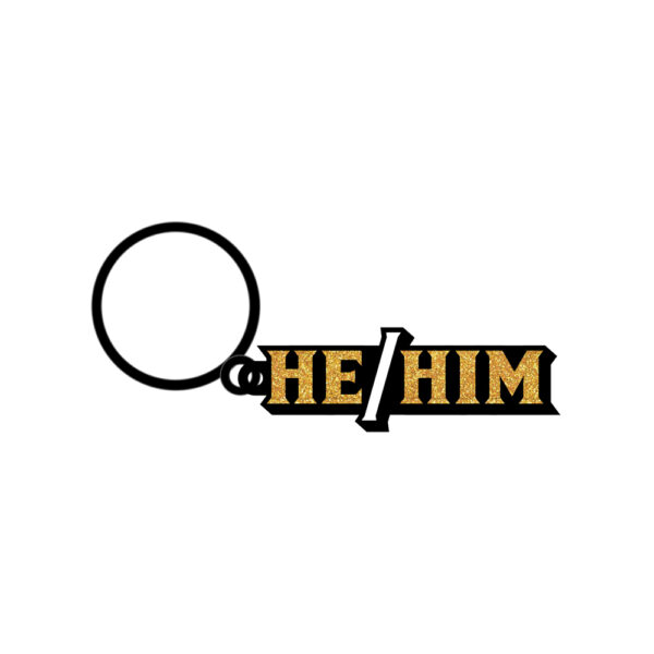 785571087147 2 He/Him Keychain