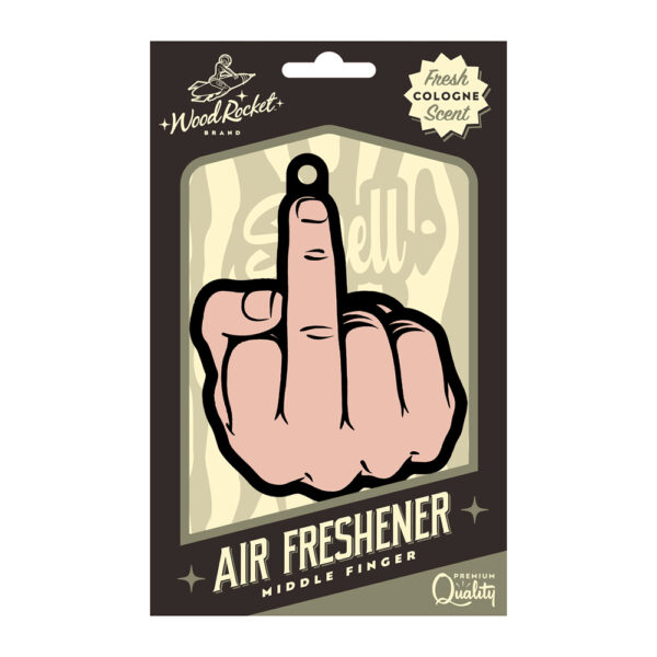 785571087215 Middle Finger: Peach Air Freshener