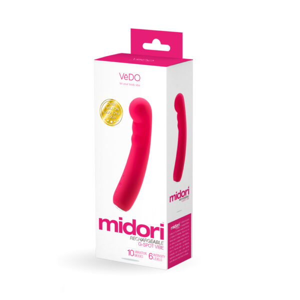 792816281475 Midori Rechargeable Gspot Vibe Foxy Pink