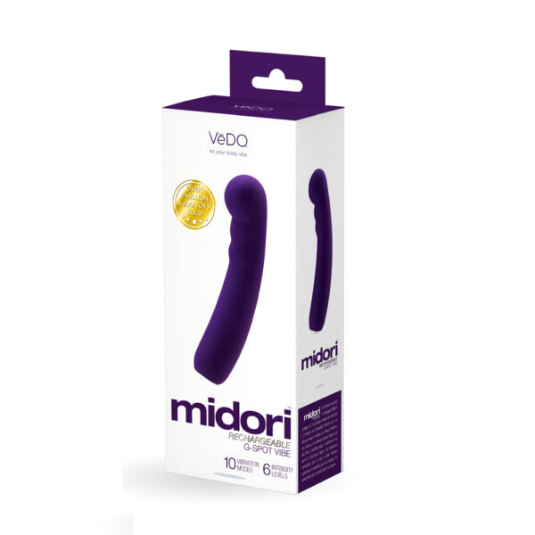 792816281482 Midori Rechargeable Gspot Vibe Deep Purple