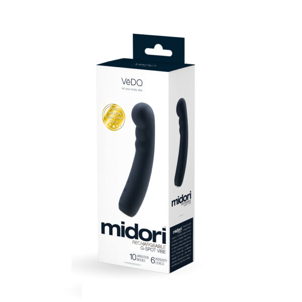 792816281499 Midori Rechargeable Gspot Vibe Just Black