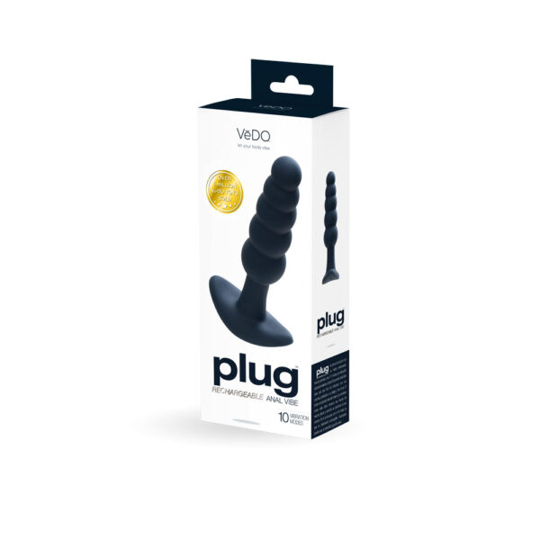 792816281611 Plug Rechargeable Anal Plug Black