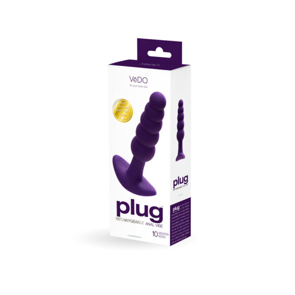 792816281628 Plug Rechargeable Anal Plug Perfectly Purple