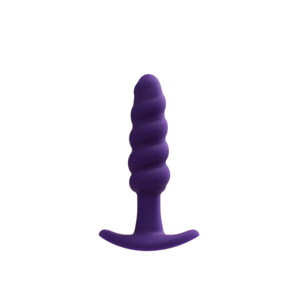 792816281659 3 Twist Rechargeable Anal Plug Perfectly Purple