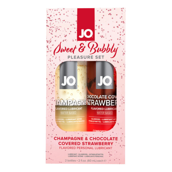 796494335062 Jo Sweet & Bubbly Pleasure Set Champagne & Chocolate Covered Strawberry 2 oz.