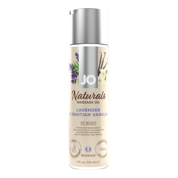 796494401262 Jo Naturals Lavender & Vanilla Massage 4 Oz.