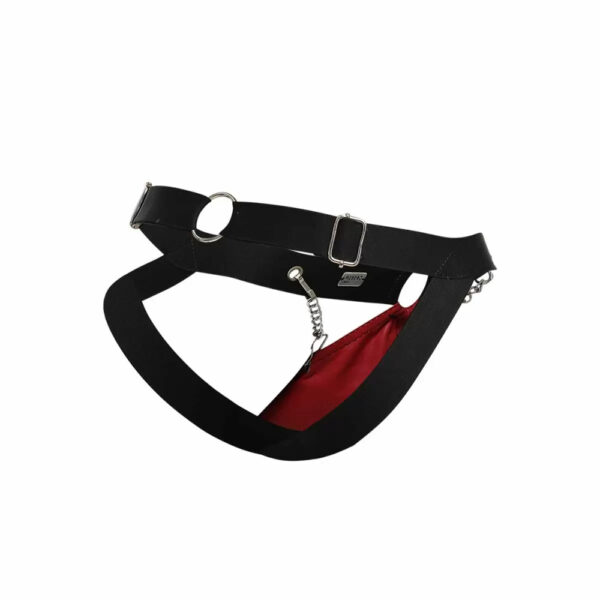 804859876348 2 Dngeon Chain Jockstrap Red One Size