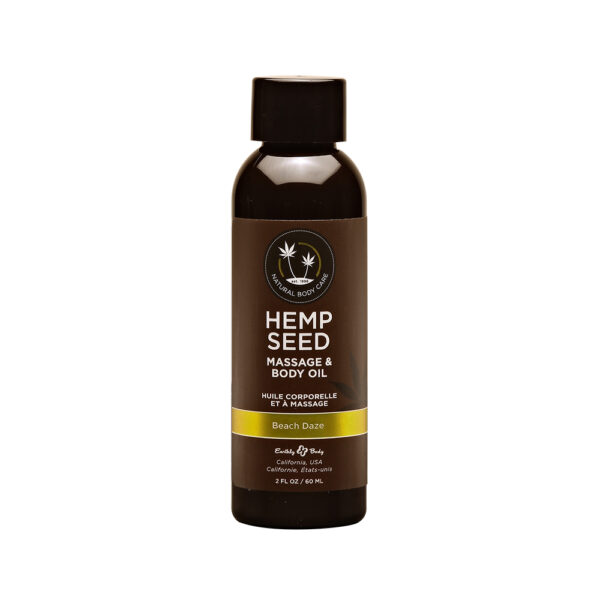 810040290541 Hemp Seed Massage & Body Oil Beach Daze 2 oz.