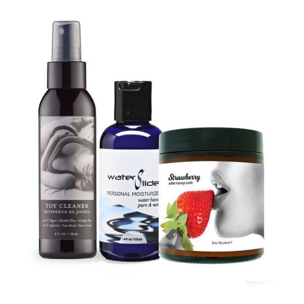 810040293474 2 Hemp Seed By Night Play & Pleasure Gift Set Strawberry