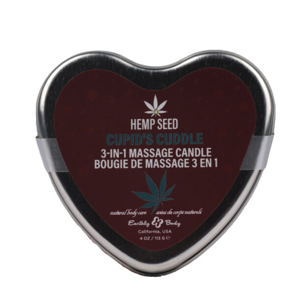 810040296284 2 Hemp Seed 3-In-1 Valentines Day Candle Cupid's Cuddle 4 oz.