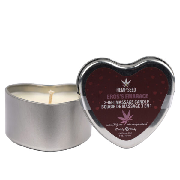 810040296291 Hemp Seed 3-In-1 Valentines Day Candle Ero's Embrace 4 oz.