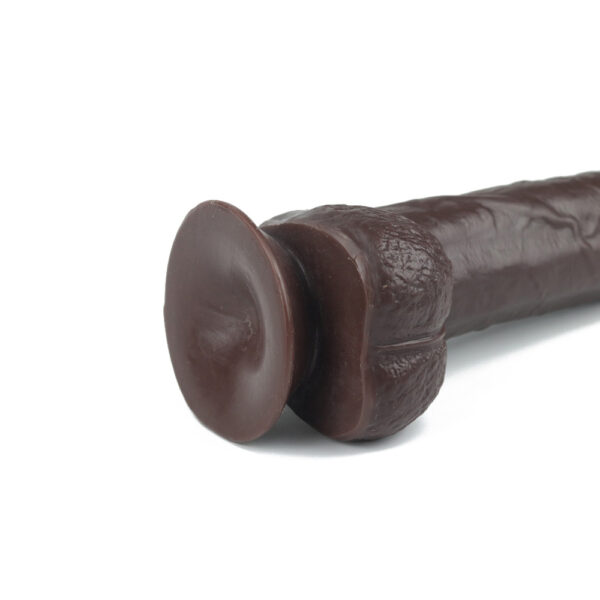 810046850619 2 Get Lucky 9" Dual Layer Dong Dark Brown