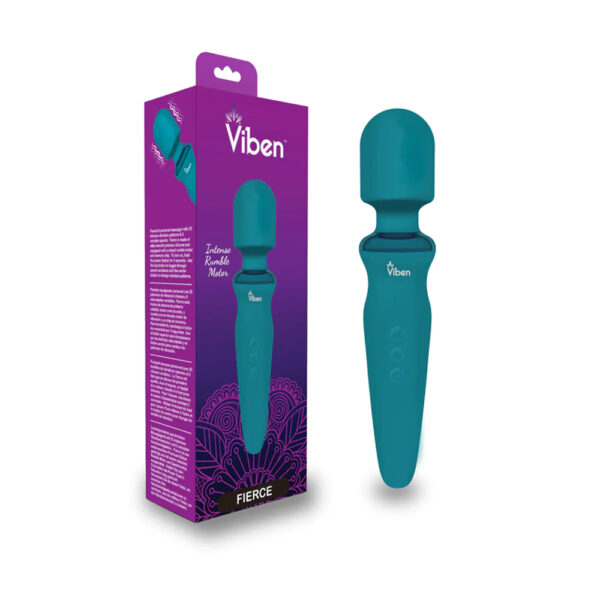 810080750029 Viben Fierce Wand Massager Ocean