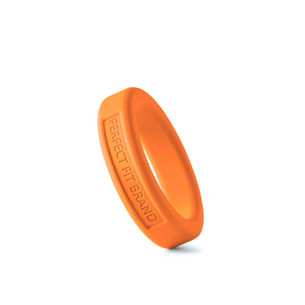 8101144804584 2 Classic 1.4" (36 mm) Silicone Med. Stretch Penis Ring Orange