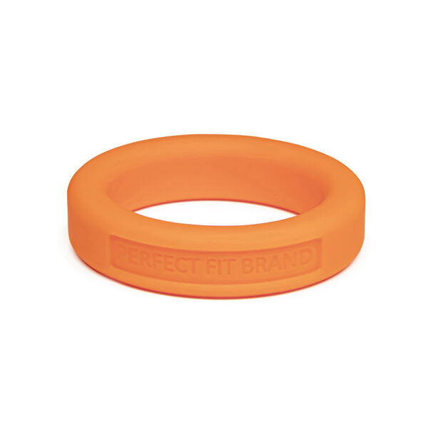 8101144804584 Classic 1.4" (36 mm) Silicone Med. Stretch Penis Ring Orange