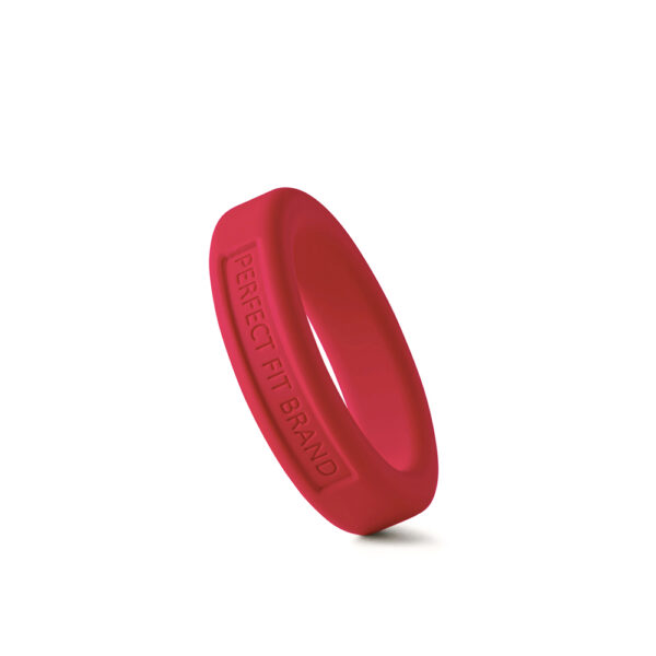 8101144804652 2 Classic 1.4" (36 mm) Silicone Med. Stretch Penis Ring Red