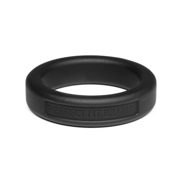 8101144805192 Classic 1.4" (36 mm) Silicone Med. Stretch Penis Ring Black