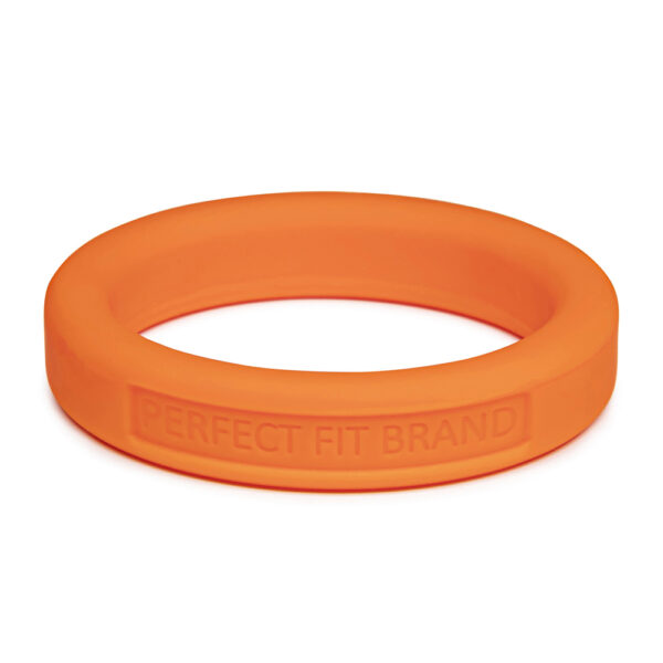 8101144805956 Classic 1.75" (44 mm) Silicone Med. Stretch Penis Ring Orange