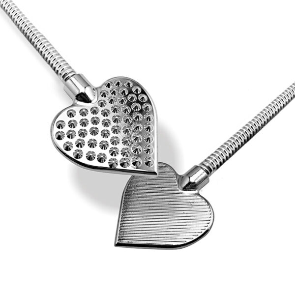 810126930019 2 Nixie Stainless Steel Riding Crop Flaming Heart