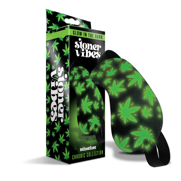 810126930125 Stoner Vibes Chronic Collection Glow In The Dark Blindfold