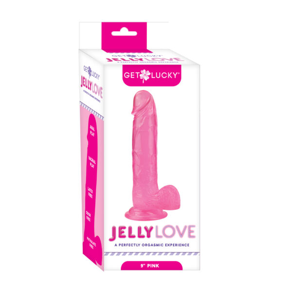812024034431 Get Lucky 9'' Jelly Dong Pink