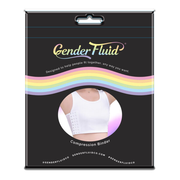 812024034981 Gender Fluid Chest Compression Binder White Xxxl