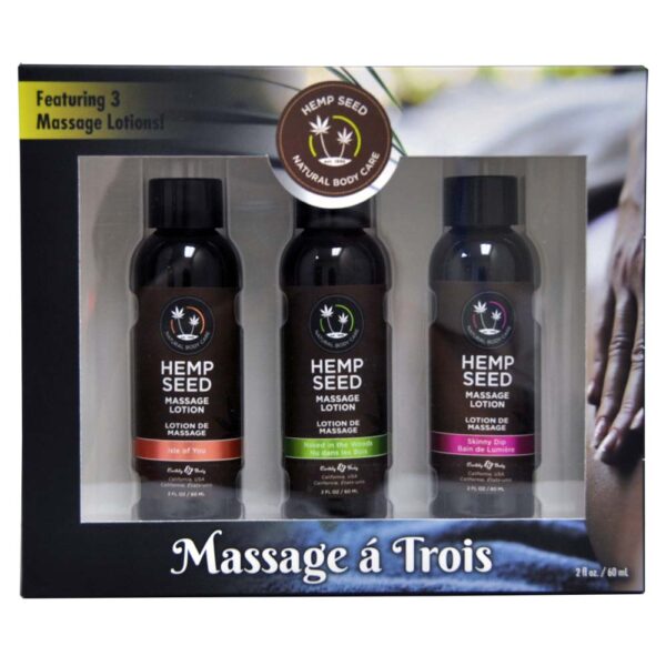 814487023014 Massage-A-Trois Gift Set Box 2 oz.