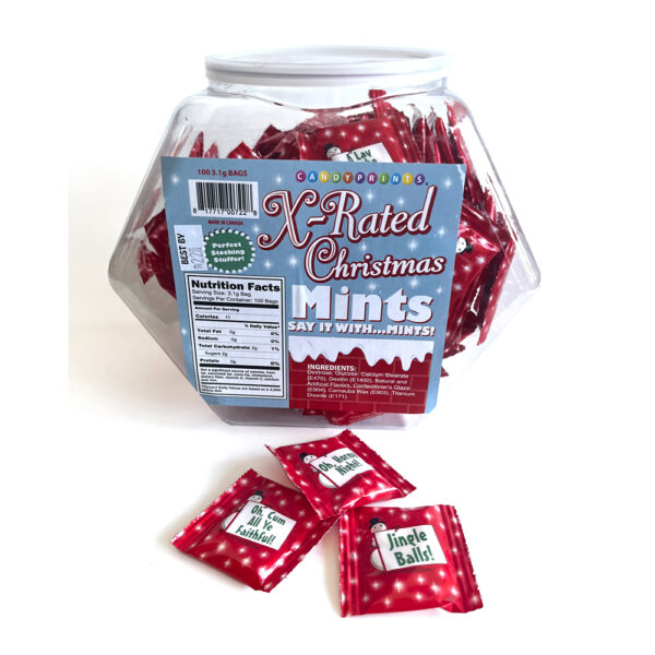 817717007228 X-Rated Christmas Mints 100Ct Fishbowl