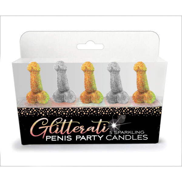 817717010341 Glitterati Penis Party Candles