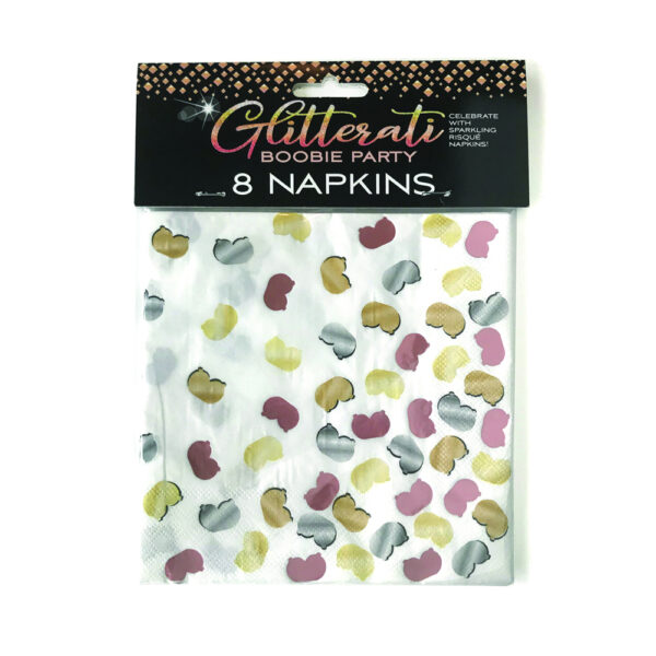 817717010716 Glitterati Boobie Party Napkins