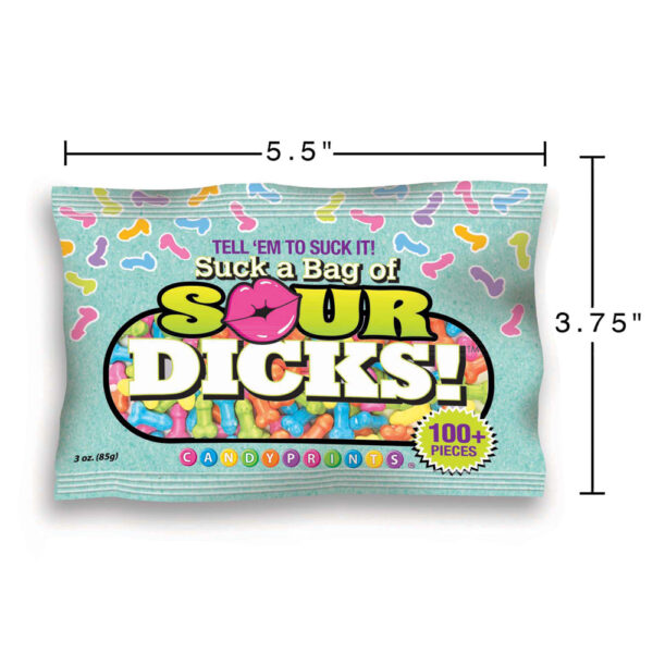817717011188 3 Suck A Bag Of Sour Dicks 3 oz. Bag