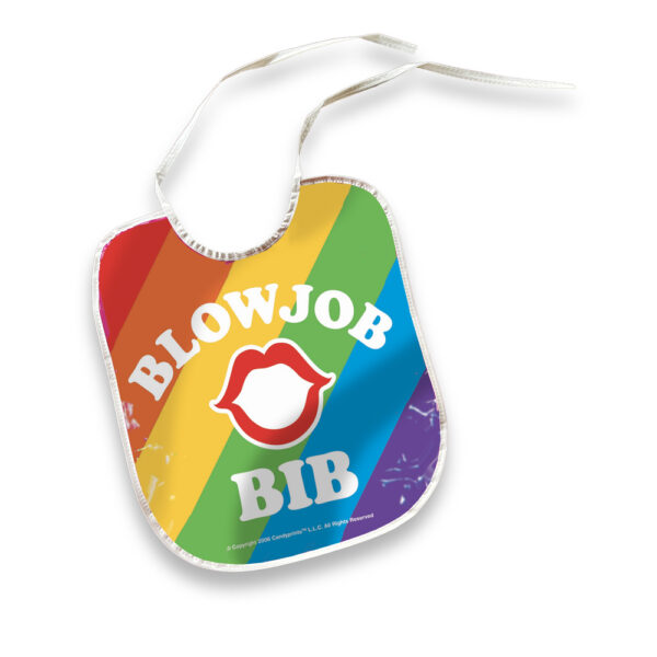 817717011355 2 Blow Job Bib Rainbow