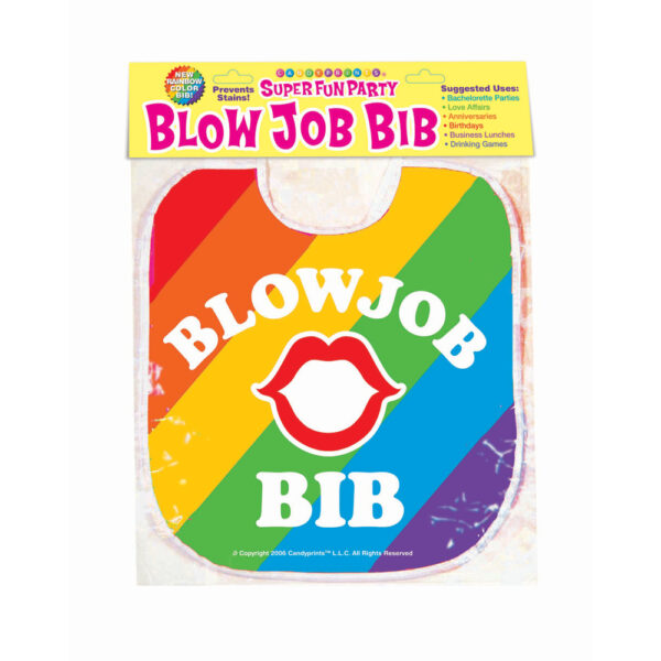 817717011355 Blow Job Bib Rainbow
