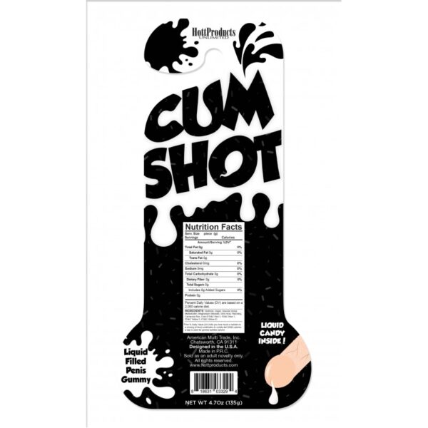 818631033294 2 Cum Shots Liquid Filled Gummy Pecker